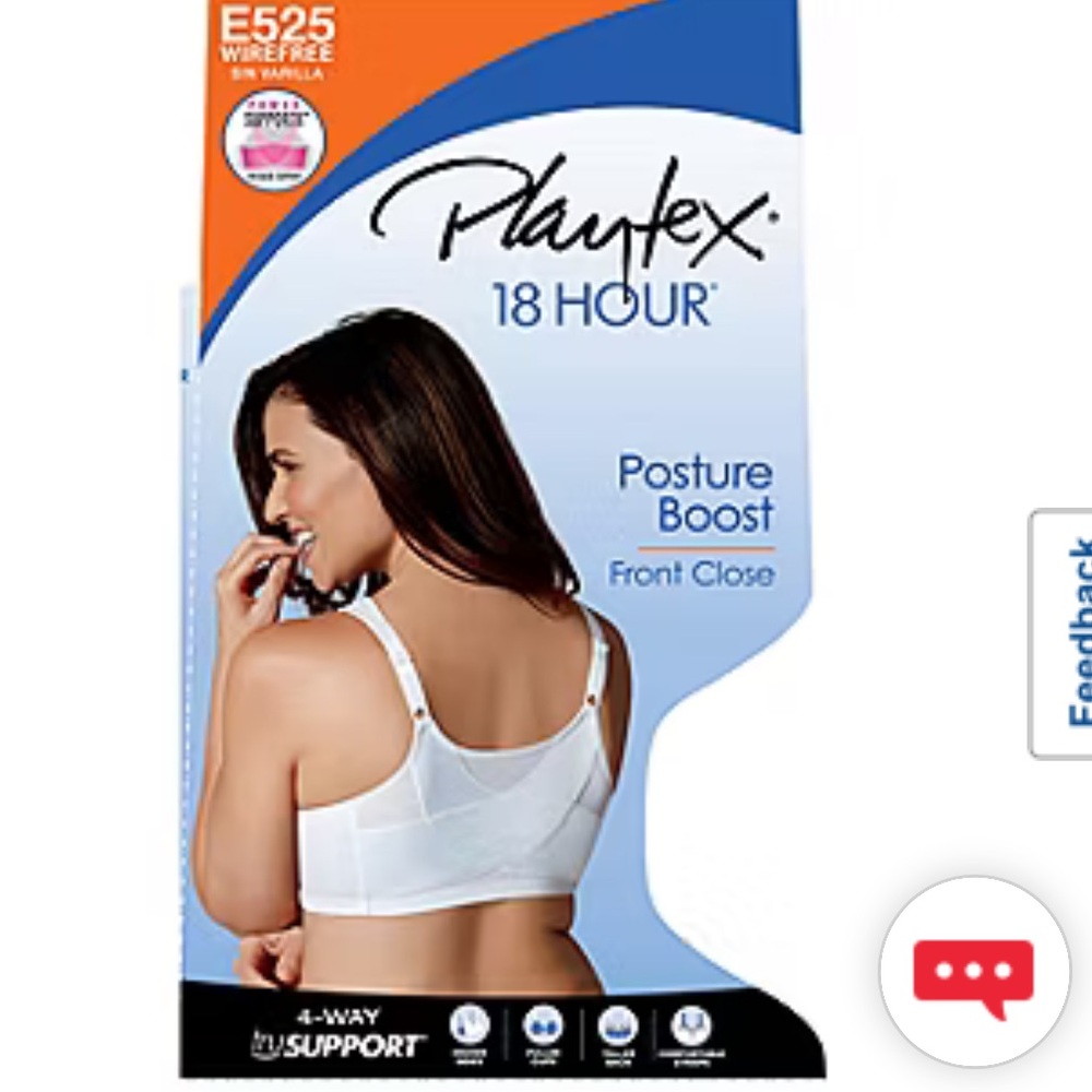 PLAYTEX 18 HOUR POSTURE BOOST WIRE FREE BRA  38B  42C NUDE NIP